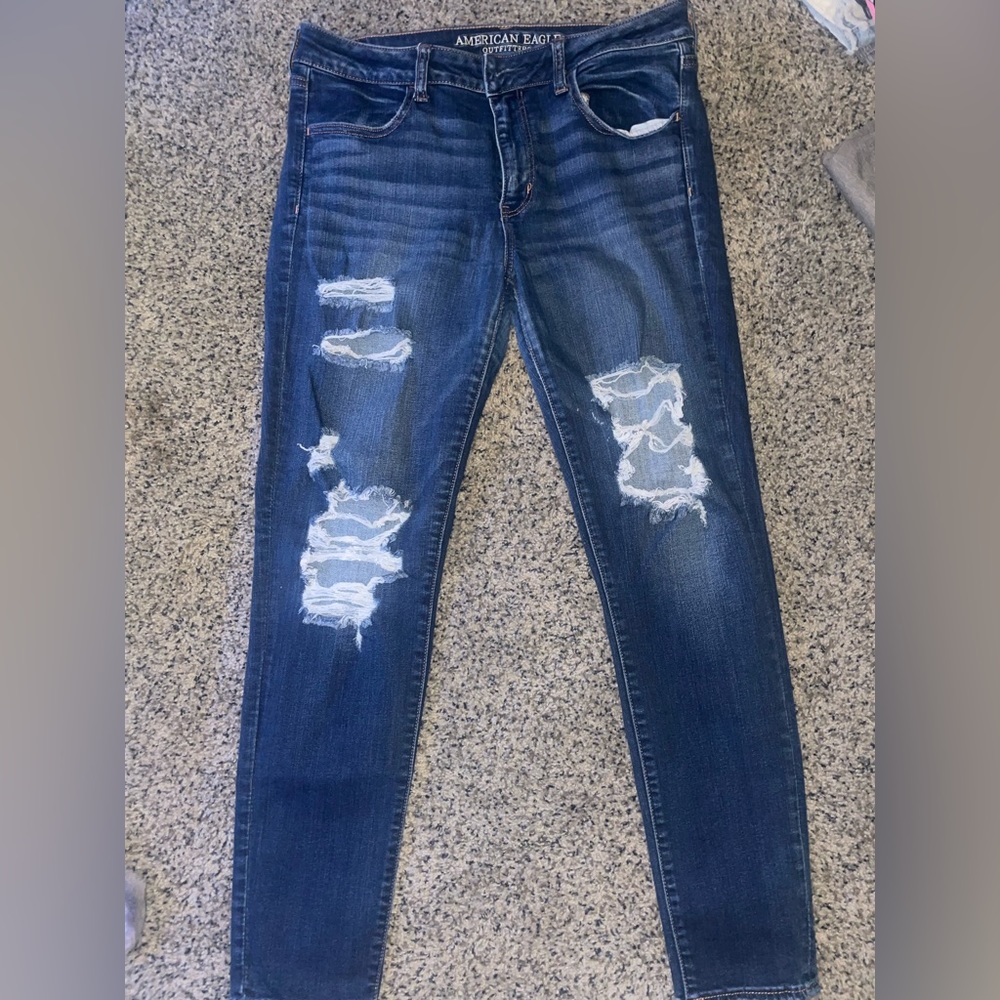 American Eagle women’s jeggings. Size: 12. Super stretch X.